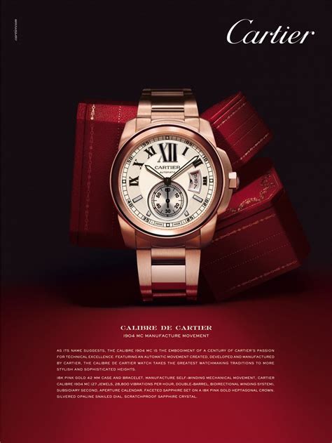 cartier uhren werbung